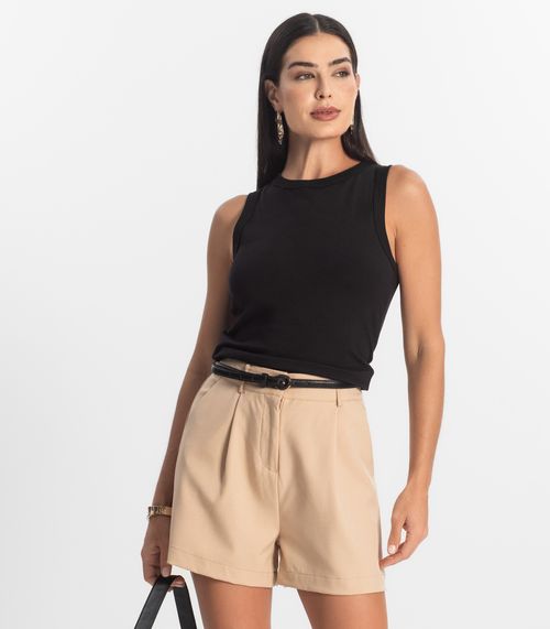 Regata Básica Feminina Rovitex Preto