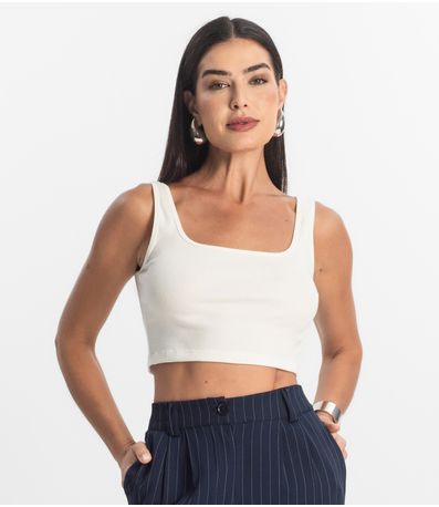 Top Básico Feminino em Ribana Rovitex Bege