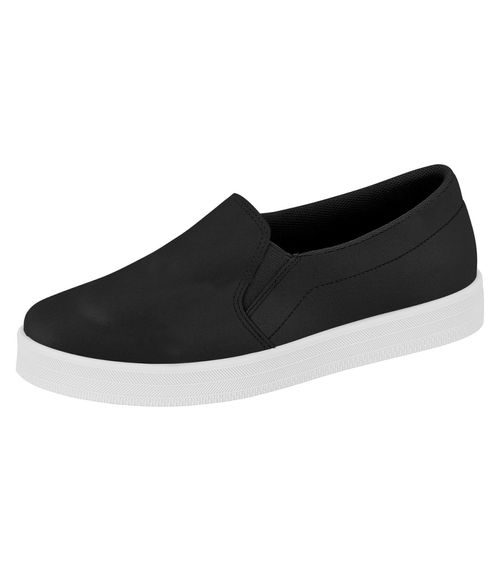 Tênis Feminino Slip On Básico Casual Beira Rio Preto