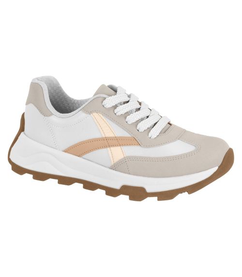Tênis Feminino Casual Esportivo Beira Rio Bege