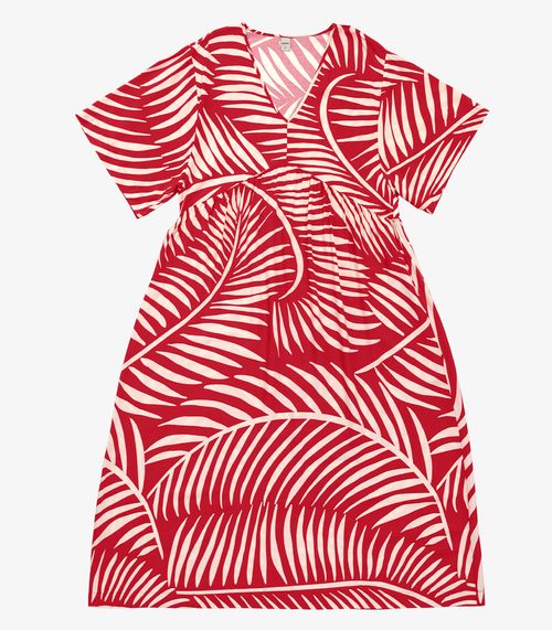 Vestido Super Midi Feminino Rovitex Vermelho