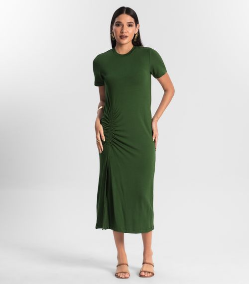 Vestido Feminino Molecotton Midi Rovitex Verde
