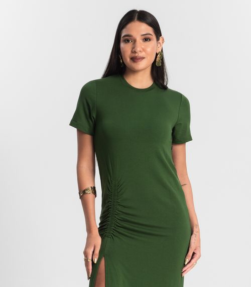 Vestido Feminino Molecotton Midi Rovitex Verde