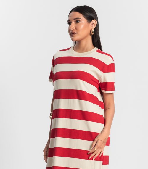 Vestido Super Midi Rovitex Vermelho