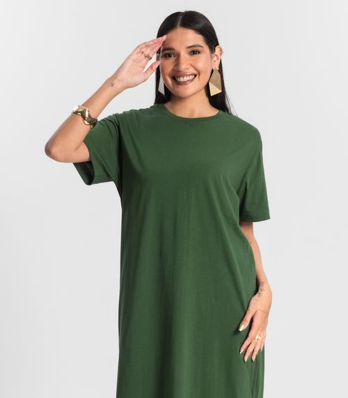 Vestido Feminino Meia Malha Rovitex Verde