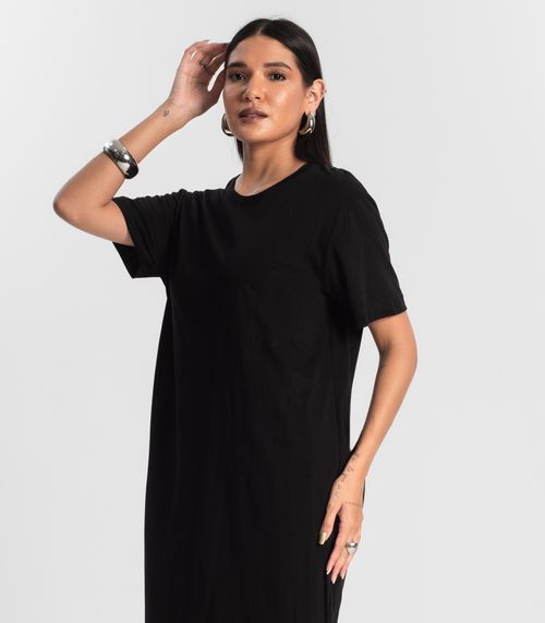 Vestido Feminino Meia Malha Rovitex Preto
