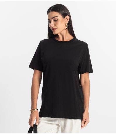Camiseta Básica Unissex Rovitex Preto