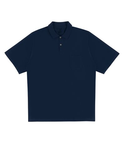 Camisa Polo Plus Size Masculina Diametro Azul