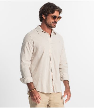 Camisa Manga Longa Diametro Marrom