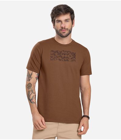Camiseta Masculina Diametro Marrom