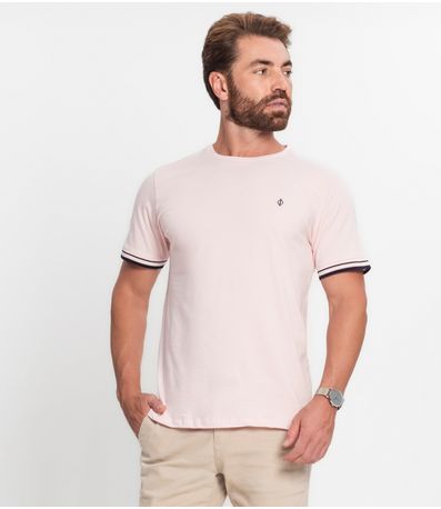 Camiseta Básica Masculina Diametro Rosa