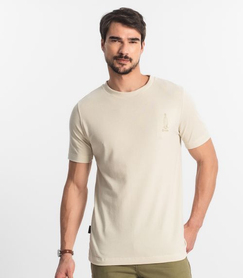 Camiseta Masculina Diametro Bege
