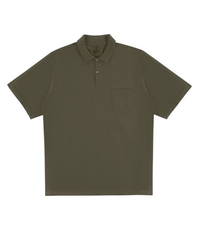 Camisa Polo Plus Size Masculina Diametro Verde