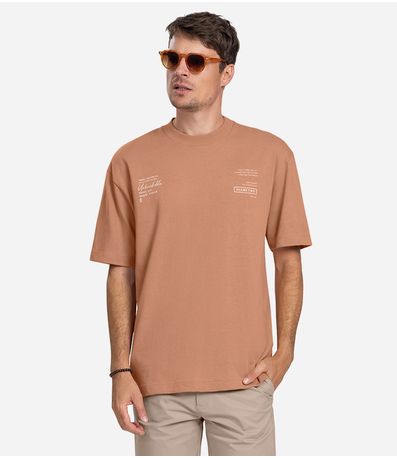 Camiseta Masculina Diametro Marrom