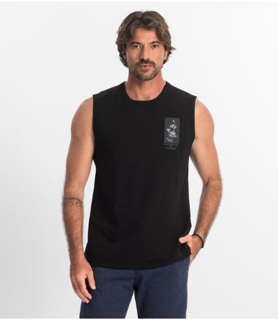 Regata Masculina Diametro Preto
