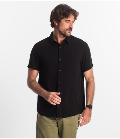 Camisa Masculina Viscose Diametro Preto