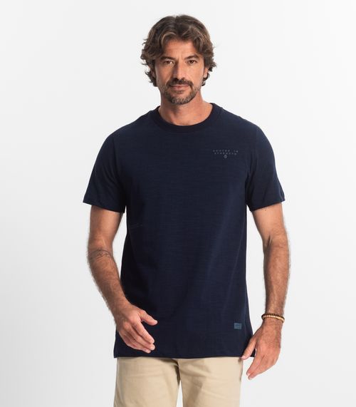 Camiseta Masculina Malhão Flamê Diametro Azul