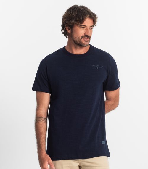 Camiseta Masculina Malhão Flamê Diametro Azul