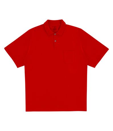 Camisa Polo Plus Size Masculina Diametro Vermelho