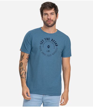 Camiseta Masculina Diametro Azul