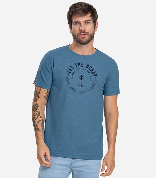 Camiseta Masculina Diametro Azul