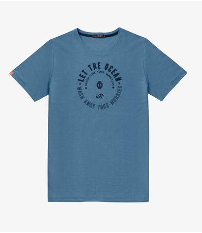 Camiseta Masculina Diametro Azul