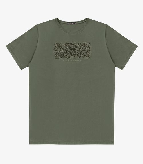 Camiseta Masculina Meia Malha Diametro Verde