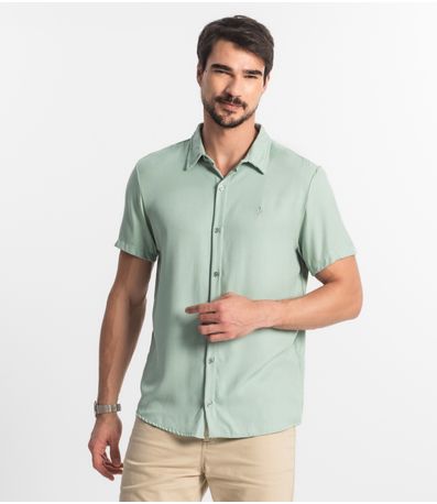 Camisa Masculina Viscose Diametro Verde