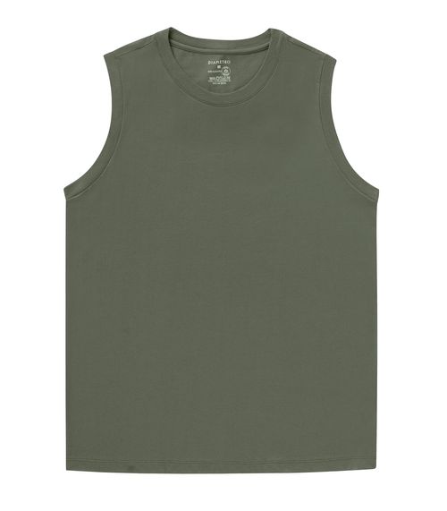 Regata Masculina Básico Meia Malha Diametro Verde