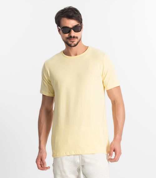 Camiseta Masculina Basica Diametro Amarelo