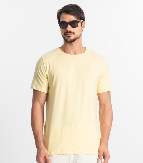 Camiseta Masculina Basica Diametro Amarelo