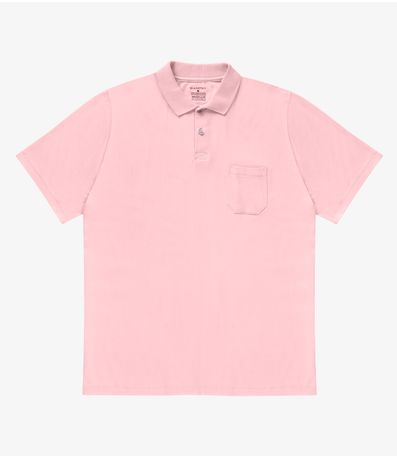 Camisa Polo Plus Size Masculina Diametro Rosa