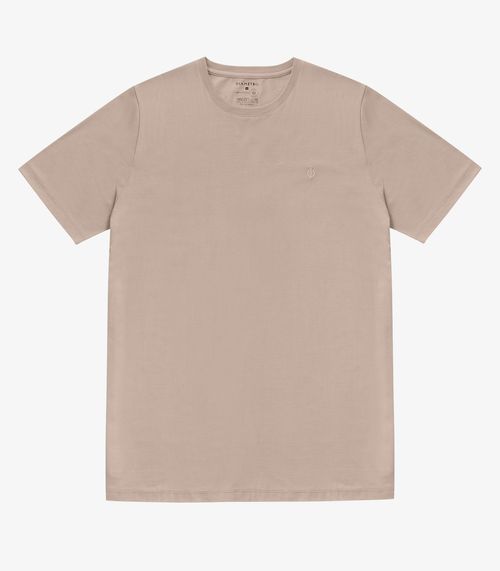 Camiseta Masculina Básica Meia Malha Diametro Marrom