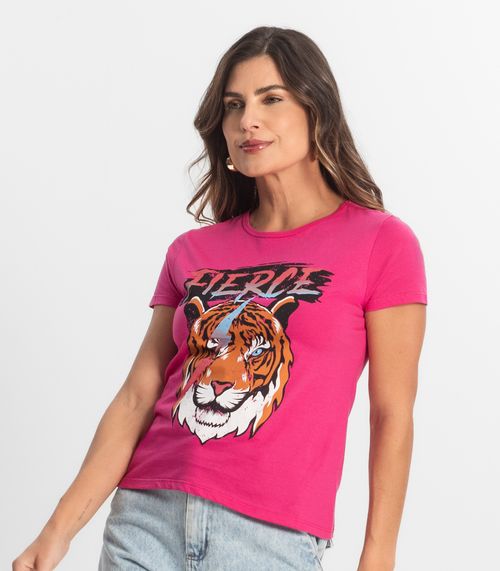 Blusa T-Shirt Feminina Estampada Select Rosa