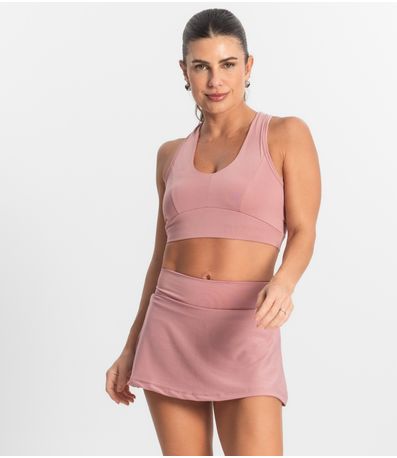 Top Feminino Sem Bojo FTK Fitness Rosa