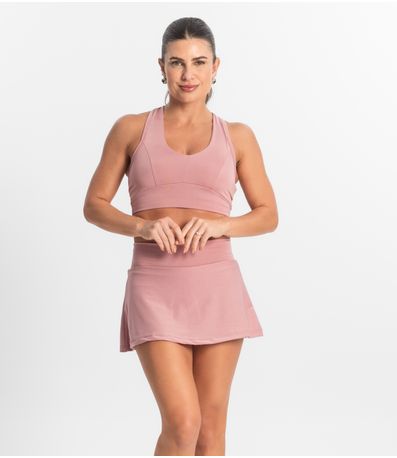 Shorts Saia Feminino FTK Fitness Rosa