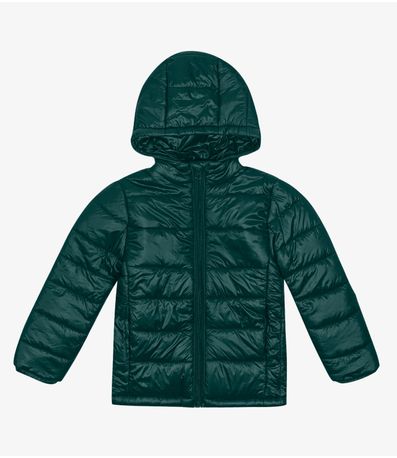Jaqueta Puffer Infantil Trick Nick Verde