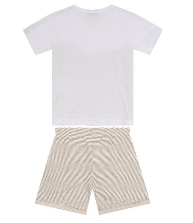 Conjunto Infantil Masculino Com Camiseta Agathos Branco