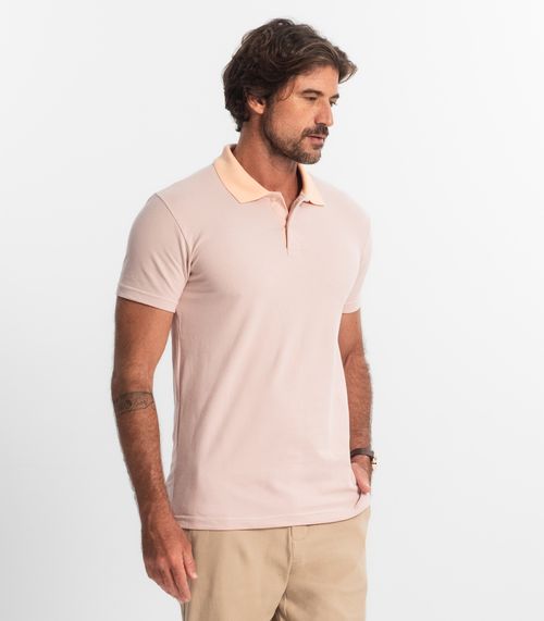 Polos Básicas Com Golas Diferenciadas Select Rosa