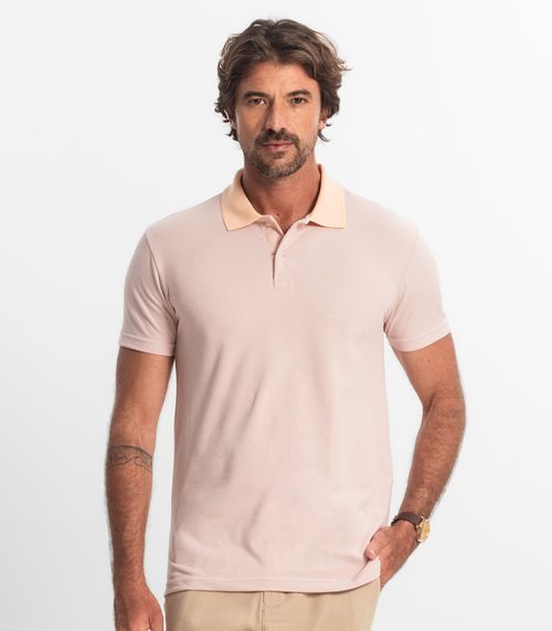 Polos Básicas Com Golas Diferenciadas Select Rosa