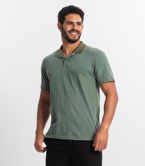 Polos Básicas Com Golas Diferenciadas Select Verde