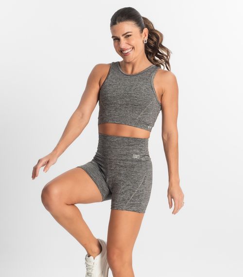 Bermuda Feminina FTK Fitness Cinza