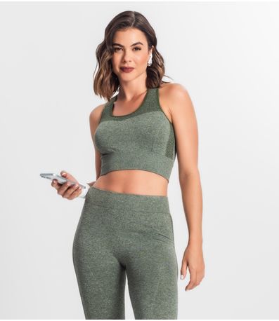 Top Fitness Seamless Sem Bojo Style Box Verde