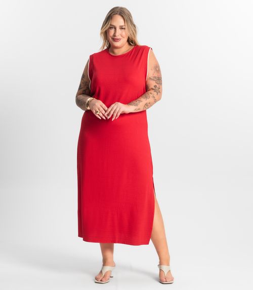 Vestido Midi Secret Glam Vermelho