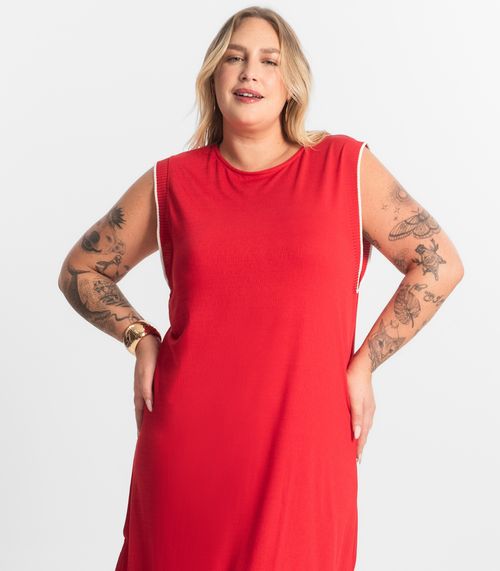 Vestido Midi Secret Glam Vermelho