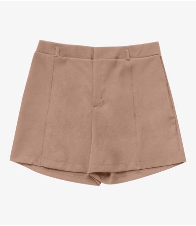 Shorts Feminino Alfaiate Secret Glam Marrom