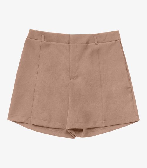 Shorts Feminino Alfaiate Secret Glam Marrom