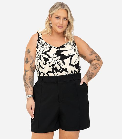Shorts Feminino Alfaiate Secret Glam Preto