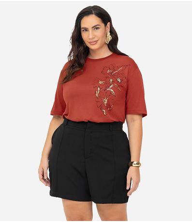 Shorts Feminino Alfaiate Secret Glam Preto