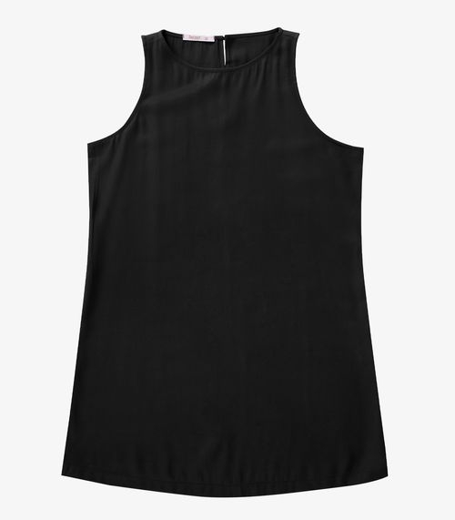 Vestido Regata Plus Size Secret Glam Preto